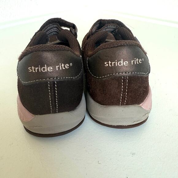 Stride Rite Anita Brown Suede Mary Jane Sneakers Girls Size 11.5M Leather Upper - Picture 2 of 7
